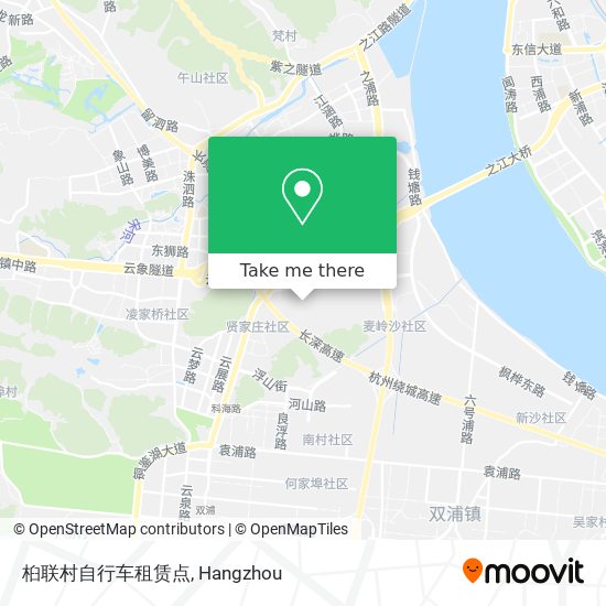 桕联村自行车租赁点 map
