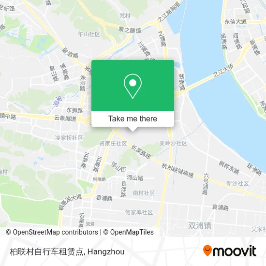 桕联村自行车租赁点 map