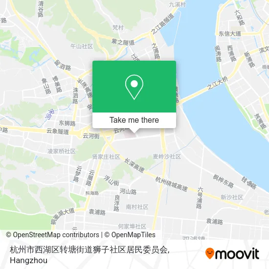 杭州市西湖区转塘街道狮子社区居民委员会 map