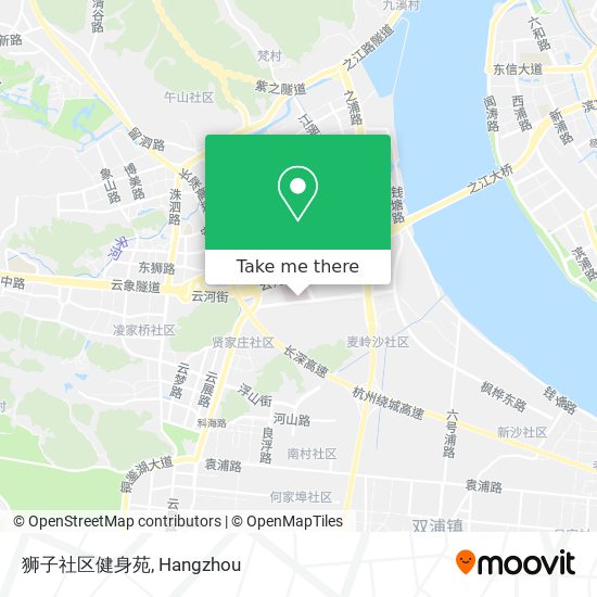 狮子社区健身苑 map