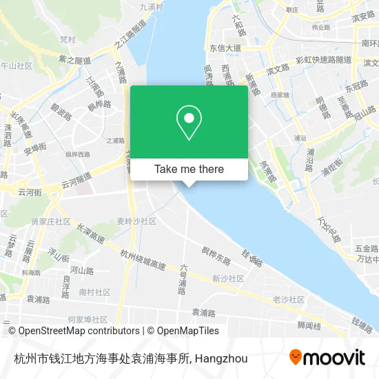 杭州市钱江地方海事处袁浦海事所 map