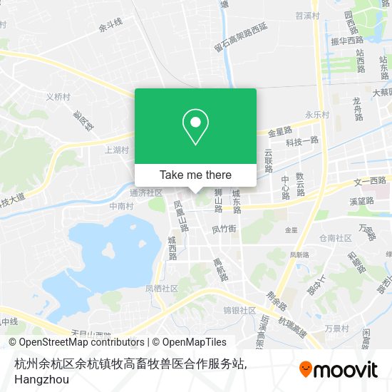 杭州余杭区余杭镇牧高畜牧兽医合作服务站 map