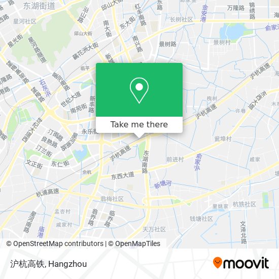 沪杭高铁 map