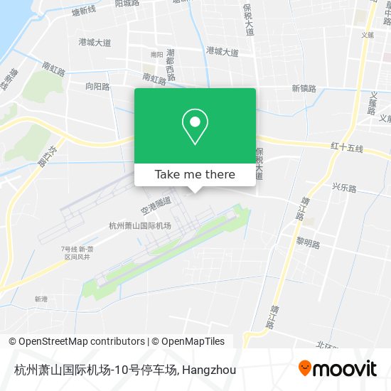 杭州萧山国际机场-10号停车场 map
