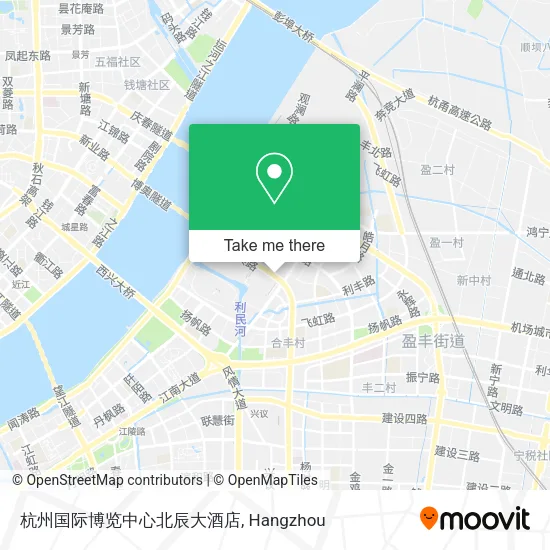 杭州国际博览中心北辰大酒店 map