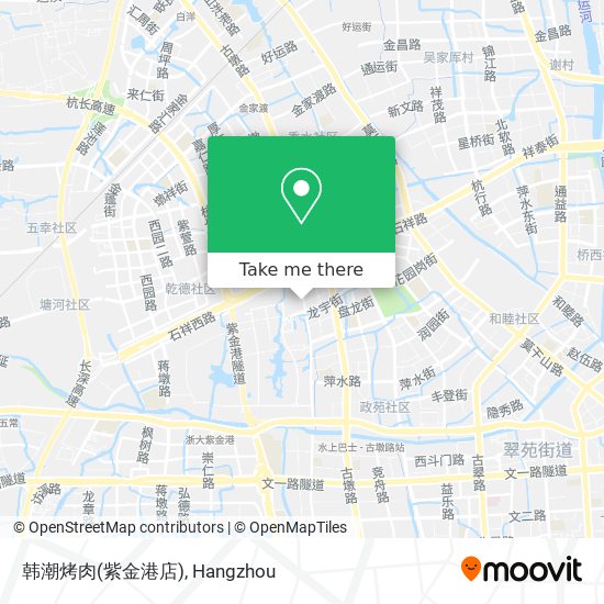 韩潮烤肉(紫金港店) map