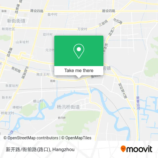 新开路/衙前路(路口) map