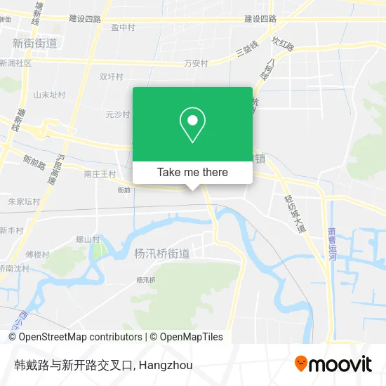 韩戴路与新开路交叉口 map
