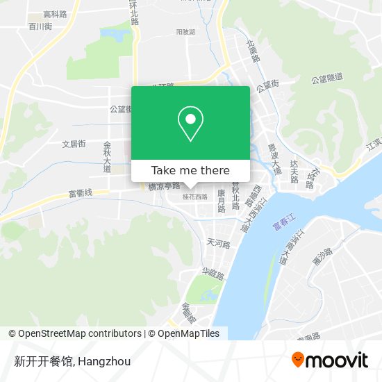 新开开餐馆 map