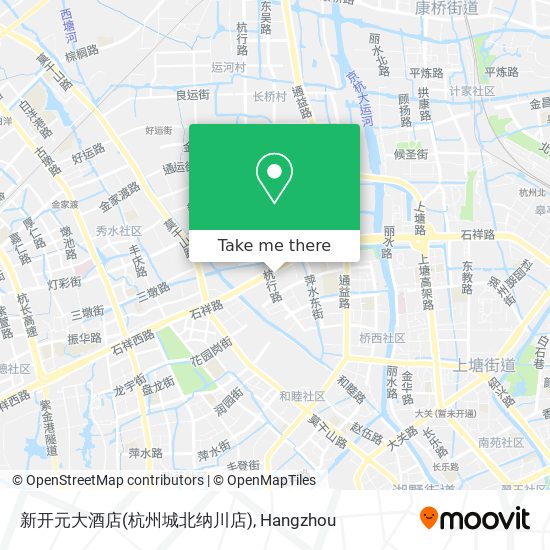 新开元大酒店(杭州城北纳川店) map