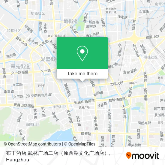 布丁酒店 武林广场二店（原西湖文化广场店） map