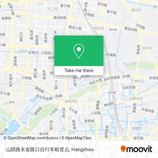 山阴路永金路口自行车租赁点 map