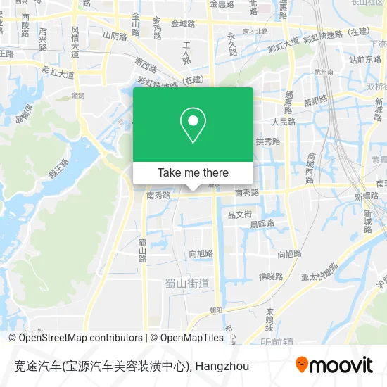 宽途汽车(宝源汽车美容装潢中心) map