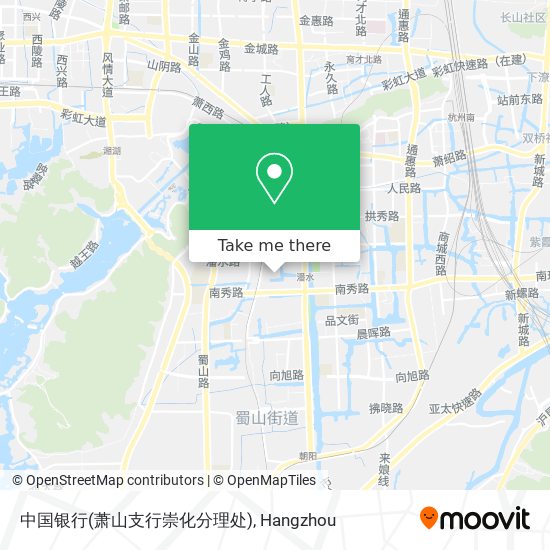 中国银行(萧山支行崇化分理处) map