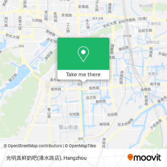 光明真鲜奶吧(潘水路店) map