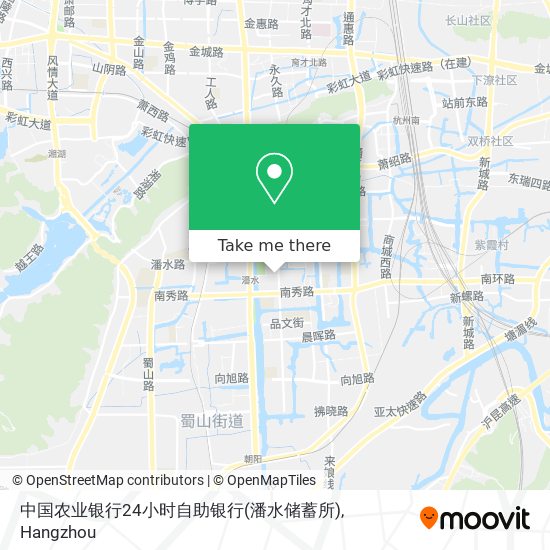 中国农业银行24小时自助银行(潘水储蓄所) map