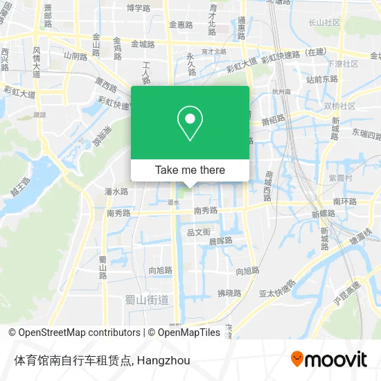 体育馆南自行车租赁点 map