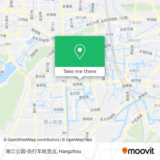 南江公园-自行车租赁点 map
