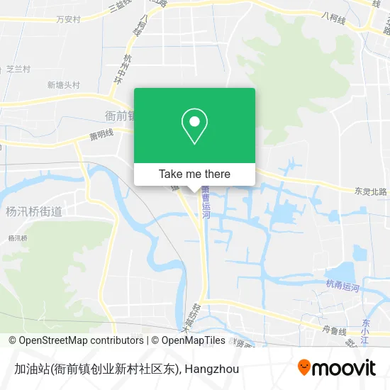 加油站(衙前镇创业新村社区东) map