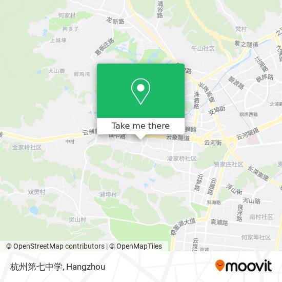 杭州第七中学 map