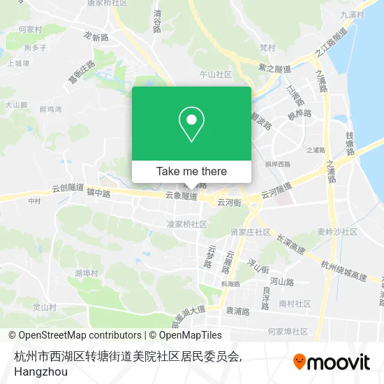 杭州市西湖区转塘街道美院社区居民委员会 map