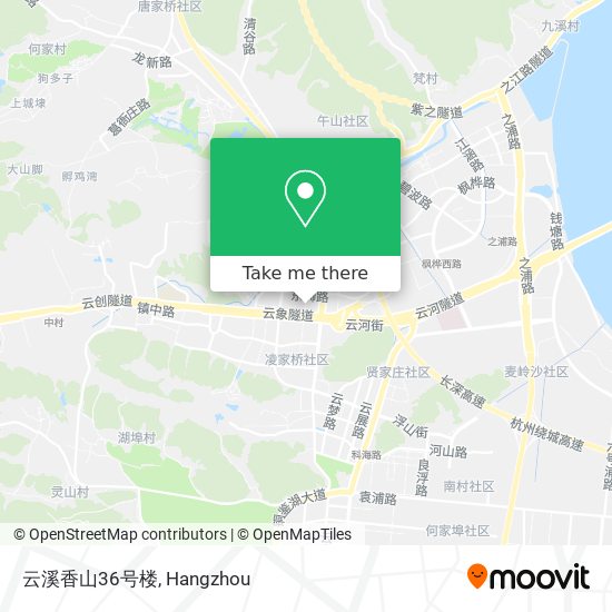 云溪香山36号楼 map