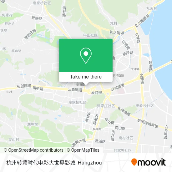 杭州转塘时代电影大世界影城 map