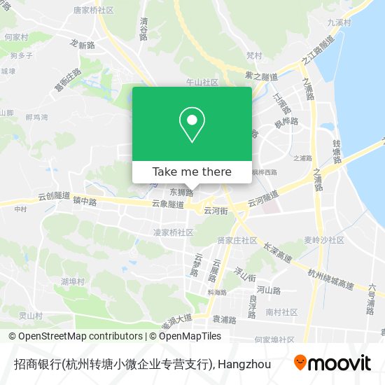 招商银行(杭州转塘小微企业专营支行) map