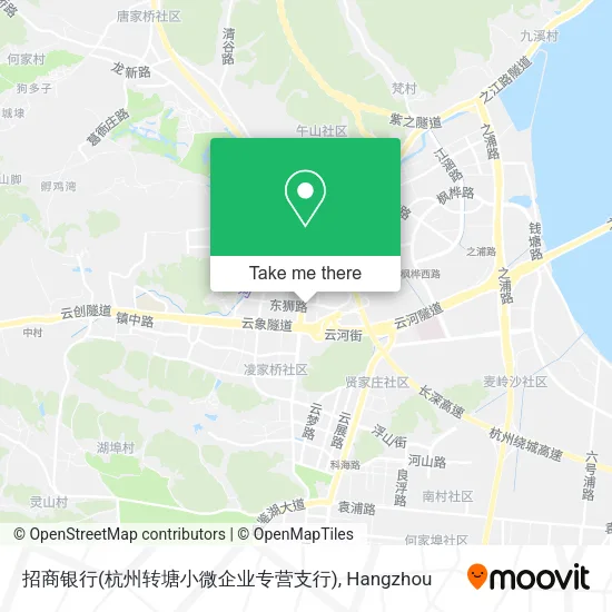 招商银行(杭州转塘小微企业专营支行) map