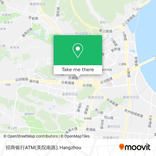 招商银行ATM(美院南路) map