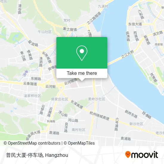 普民大厦-停车场 map