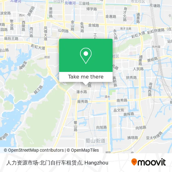 人力资源市场-北门自行车租赁点 map