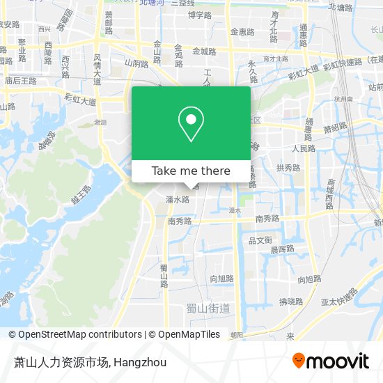 萧山人力资源市场 map