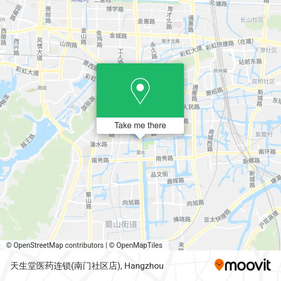 天生堂医药连锁(南门社区店) map