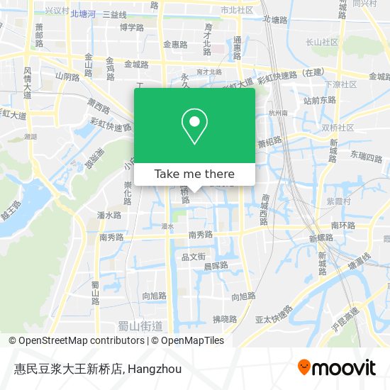 惠民豆浆大王新桥店 map