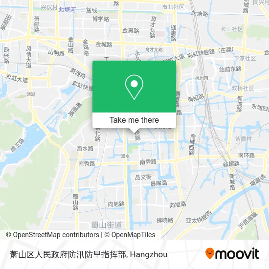 萧山区人民政府防汛防旱指挥部 map