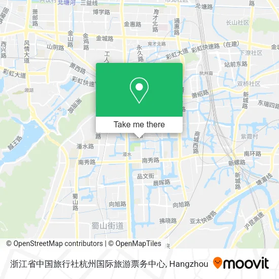 浙江省中国旅行社杭州国际旅游票务中心 map