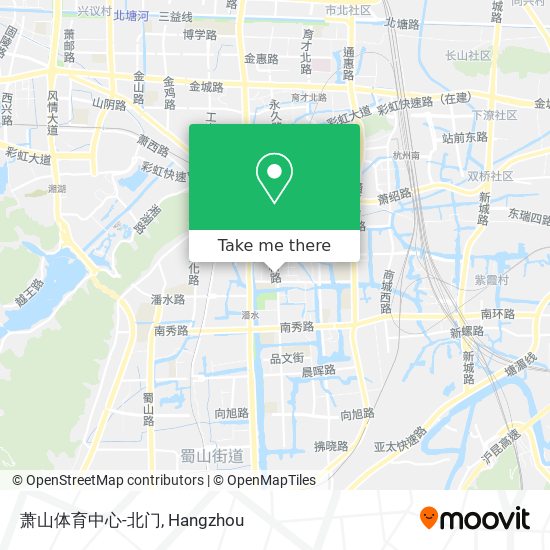 萧山体育中心-北门 map