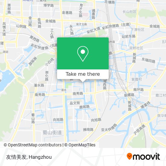 友情美发 map