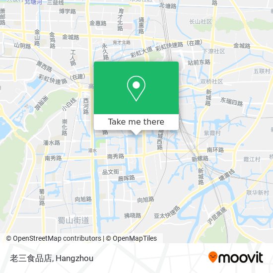 老三食品店 map