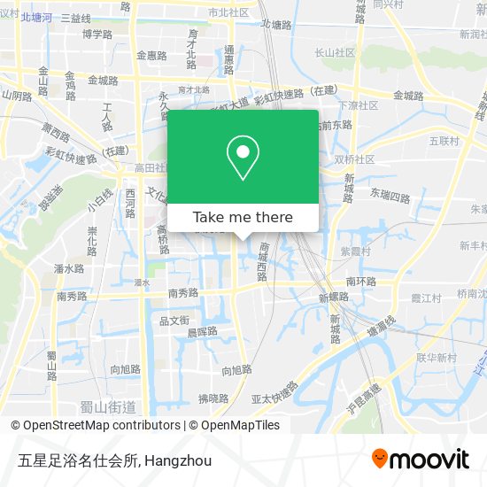 五星足浴名仕会所 map