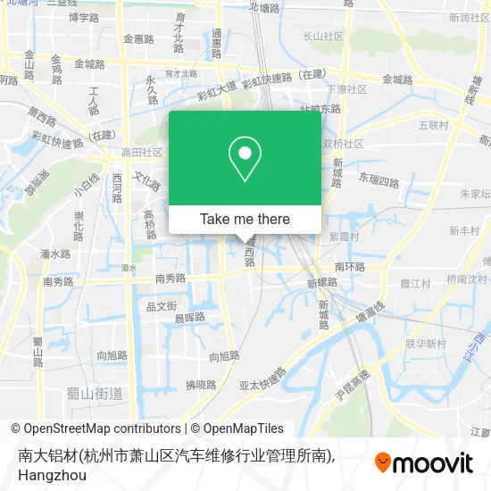 南大铝材(杭州市萧山区汽车维修行业管理所南) map