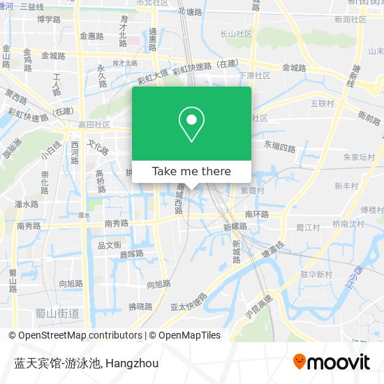 蓝天宾馆-游泳池 map