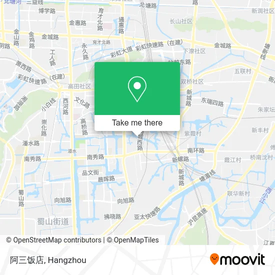 阿三饭店 map
