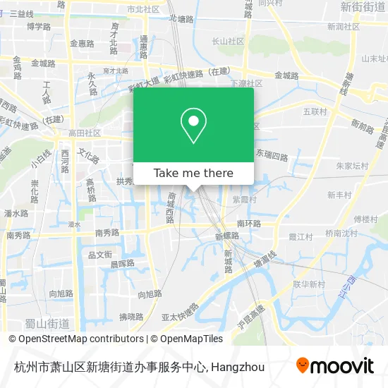杭州市萧山区新塘街道办事服务中心 map