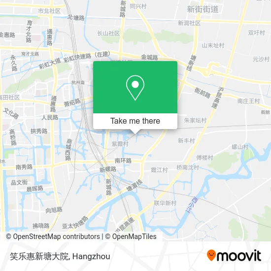 笑乐惠新塘大院 map