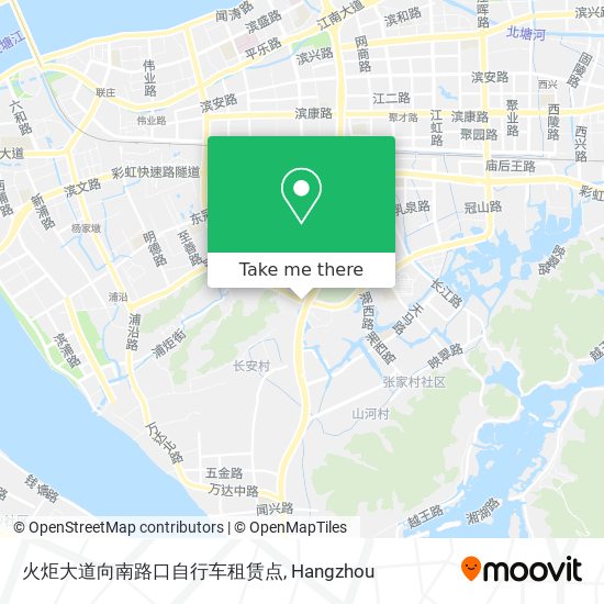 火炬大道向南路口自行车租赁点 map