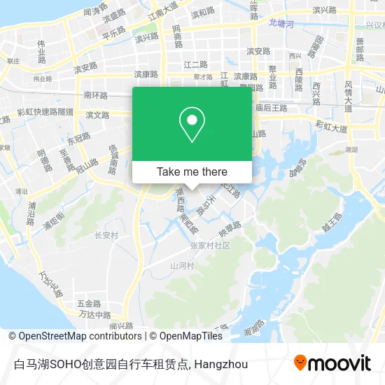 白马湖SOHO创意园自行车租赁点 map