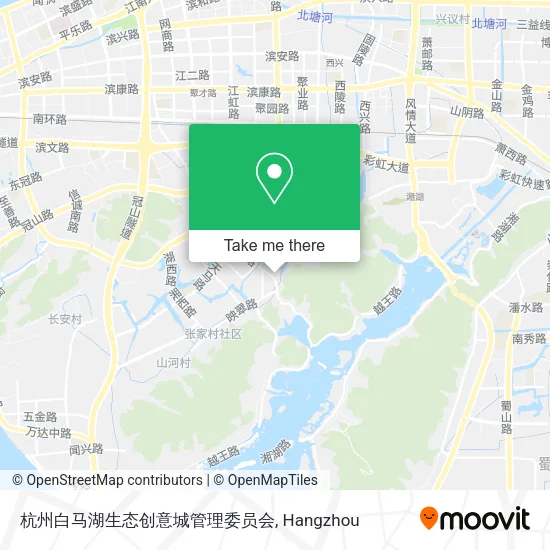 杭州白马湖生态创意城管理委员会 map