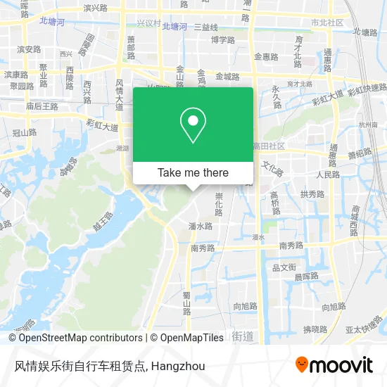 风情娱乐街自行车租赁点 map